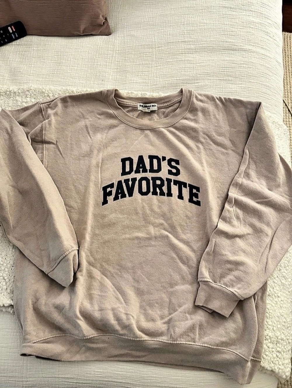 Sub Urban Riot Dad's Favorite Sweatshirt Tan Large